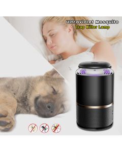 Silent Electric Ultraviolet Mosquito Fly Bug Insect  - Black