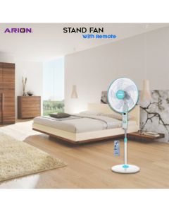 Arion Turbo Stand Fan 18 Inch With Remote Control FS-1870R, Blue