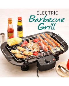Electric Barbecue Grill With 3 Adjustable Grill Heights 2000 Watts