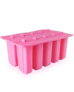 Silicone Ice Cream Mould Popsicle Mold Ice Tray Puck Popsicle Frozen Mold Shape Diy Ice Cream Tools, Pink