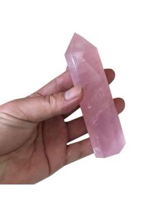 40-50 Mm Natural Rock Pink Rose Quartz Crystal Wand Point Healing Mineral Stone