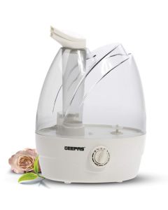Geepas 32W Humidifier, Double Nozzle 2.6L Capacity & Ultrasonic Portable Humidifier