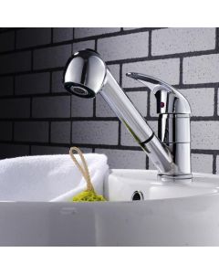 Kitchen Tap Single Lever Mixer Faucet Sink Mixer with Pullout Spray