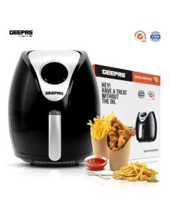 Geepas 1350W Digital Air Fryer 3.2L Hot Air Circulation Technology for Oil Free Low Fat Dry Fry Cooking with Overheat Protection