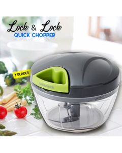 Lock & Lock 3 - Blades Quick Chopper Grey