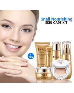 6 Bottles Set Snail Nourishing Skin Care Kit With CC Cream 6 Pcs Set JX-0024 A52K