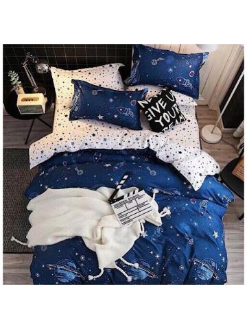 Deals For Less - Double Size , 6-Piece Bedding Set - Galaxy Design