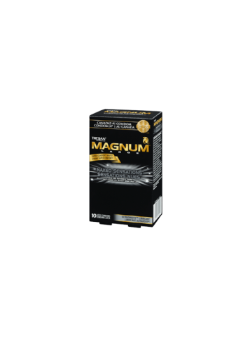 Magnum Naked Sensations Lubricated Condoms, 10 Units
