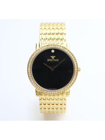 Challenger Stainless Steel Men's Gold Watch - 12383M-1