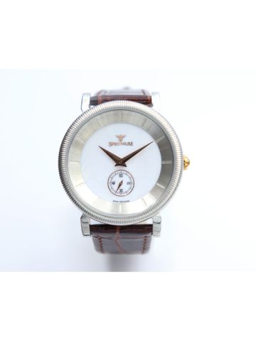 Creative Leather Men's Brown Watch - S12444M-1