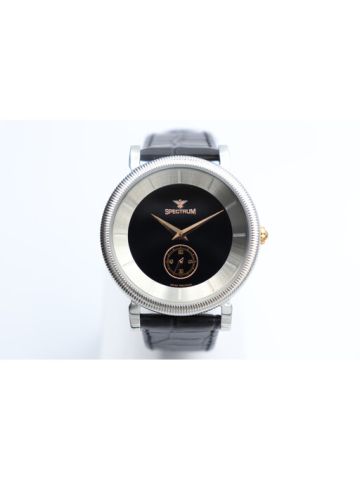 Creative Leather Men's Black Watch - S12444M-2