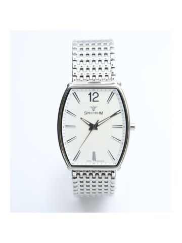Multidimensional Stainless Steel Men's Silver Watch - 12475M-3