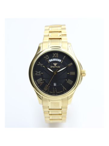 Inventor Stainless Steel Men's Gold Watch - 12507M-3