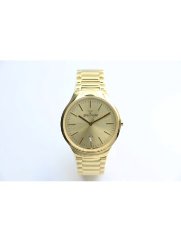 Challenger Stainless Steel Men's Gold Watch - S12514M-1