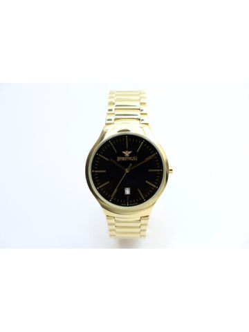 Challenger Stainless Steel Men's Gold Watch - S12514M-3