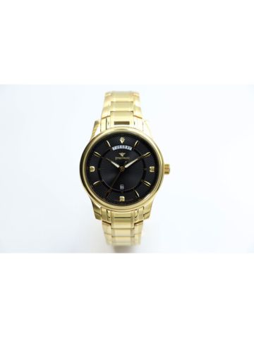 Inventor Stainless Steel Men's Gold Watch - S12516M-2