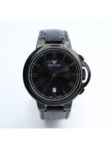 Truth Seeker Leather Men's Black Watch - S12519M-1