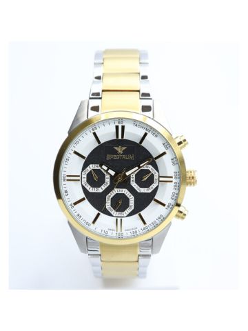 Challenger Stainless Steel Men's Two Tone Watch - 12533M-4