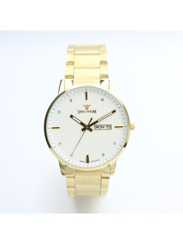 Inventor Stainless Steel Men's Gold Watch - 12537M-1