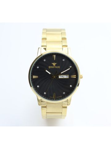 Inventor Stainless Steel Men's Gold Watch - 12537M-2