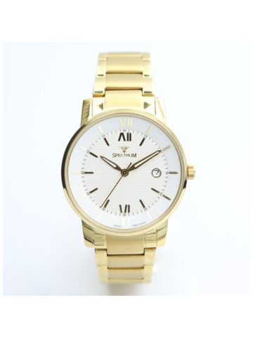 Challenger Stainless Steel Men's Gold Watch - 12547M-2