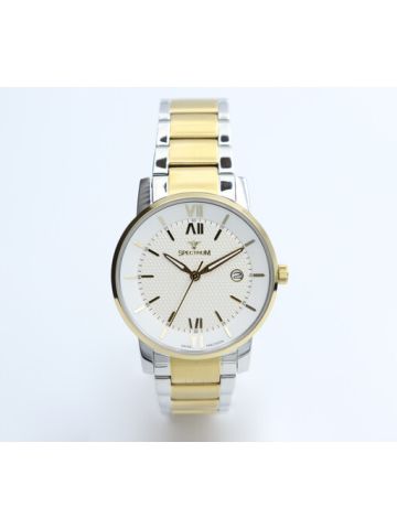 Challenger Stainless Steel Men's Two Tone Watch - 12547M-3