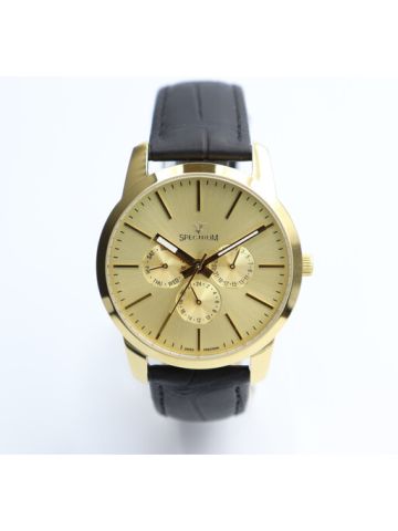 Truth Seeker Leather Men's Black Watch - S12551M-1