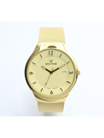 Truth Seeker Mesh Band Men's Gold Watch - S12560M-1