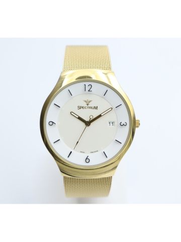 Truth Seeker Mesh Band Men's Gold Watch - S12560M-2
