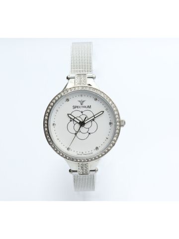 Creative Mesh Band Women's Silver Watch - S12562L-6