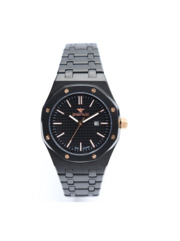 Challenger Stainless Steel Women's Black Watch - 12566L-5