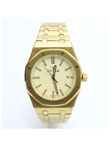 Challenger Stainless Steel Men's Gold Watch - 12566M-1