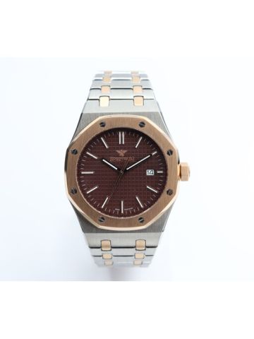 Challenger Stainless Steel Men's Two Tone Rose Watch - 12566M-4