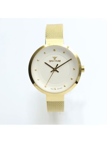 truth seeker Mesh Band Women's Gold Watch - S12576L-2