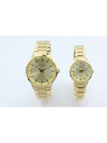 Multidimensional Stainless Steel Men's Gold Watch - 12579L-1P