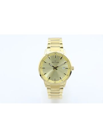Multidimensional Stainless Steel Men's Gold Watch - 12579M-1