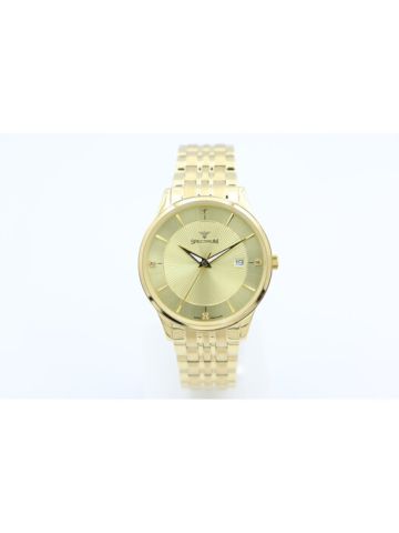 Challenger Stainless Steel Men's Gold Watch - 12581M-1