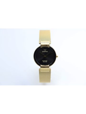 Creative Mesh Band Women's Gold Watch - S15036L-2