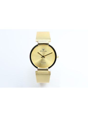 Creative Mesh Band Men's Gold Watch - S15036M-1