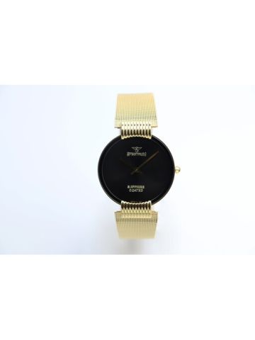 Creative Mesh Band Men's Gold Watch - S15036M-2