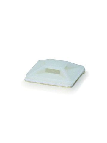 Monoprice Cable Tie Mounts 20x20(mm), 100pcs/Pack - White