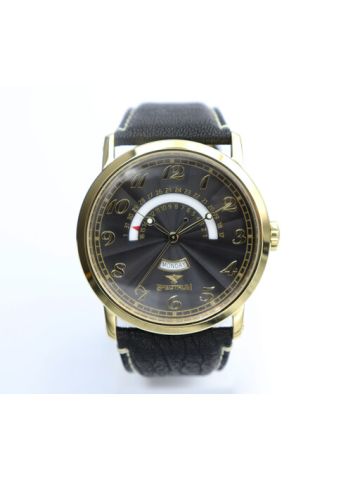 Multidimensional Leather Men's Black Watch - S23025M-2