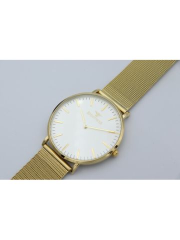 Inventor Mesh Band Men's Gold Watch - 25149M-2