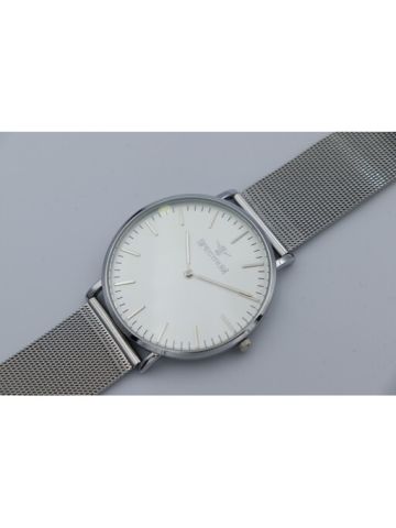 Inventor Mesh Band Men's Silver Watch - 25149M-3
