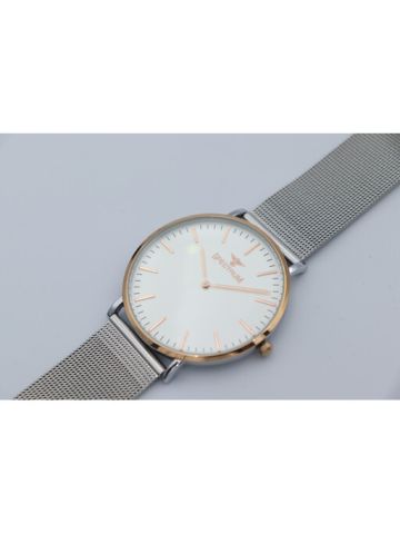 Inventor Mesh Band Men's Silver Watch - 25149M-4
