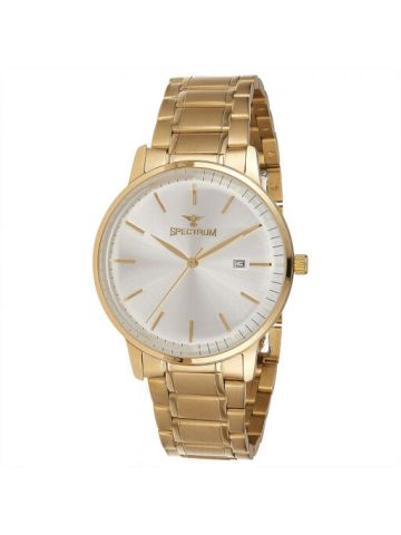 Spectrum Gold Stainless Steel  Wrist Watch 25157G-2