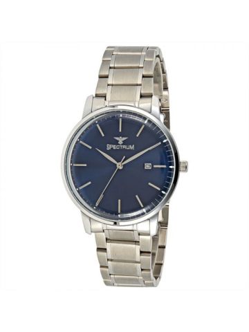 Spectrum Silver Stainless Steel  Wrist Watch 25157G-9