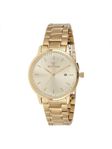 Spectrum Gold Stainless Steel  Wrist Watch 25157L-1