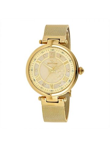 Spectrum Gold Mesh Band  Wrist Watch 25158L-1