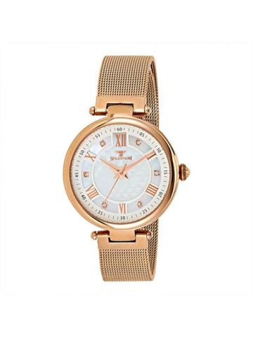 Spectrum Rose Mesh Band  Wrist Watch